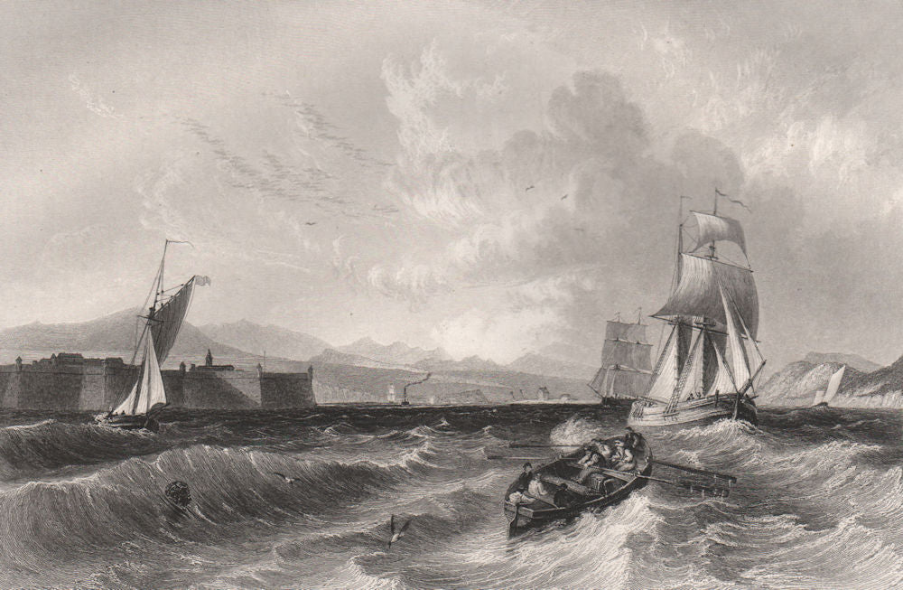 The Moray Firth, with Fort George & Fortrose. Inverness-shire. ALLOM c1840